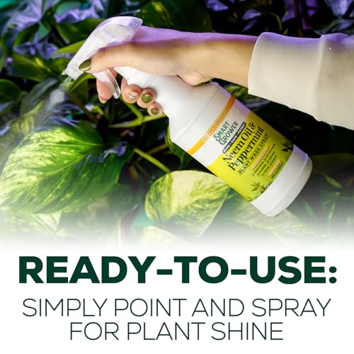 Neem Oil Spray for Plants with Peppermint Oil. Indoor & Outdoor Plant Use - size: 16 Fl Oz