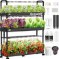 Growell Hydroponics Growing System Kit with 48 Large Buckets, Indoor Garden - size: 3-Tier/48 Large Pods