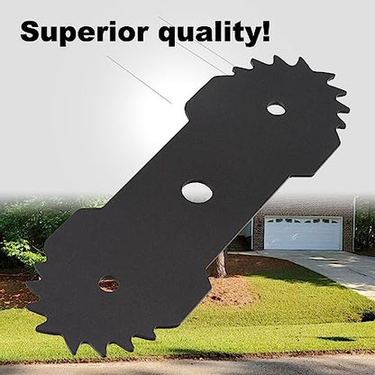 Karbay 7.5-Inch Dual Edger Replacement Lawn Edger Blade 29182 Compatible with Greenworks 27032 Electric Edger - 2 Pack