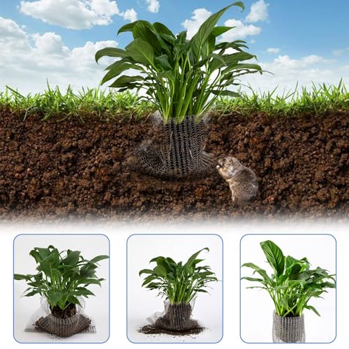 4Pcs 10 Gallon Root Guard Gopher Proof Wire Baskets for Root Protection - size: 10 Gallon
