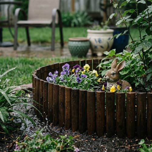WORTH Wooden Edging for Landscaping, Flexible Garden Lawn Border 12" x 42" - color: 1-Pack 11.8"x42"