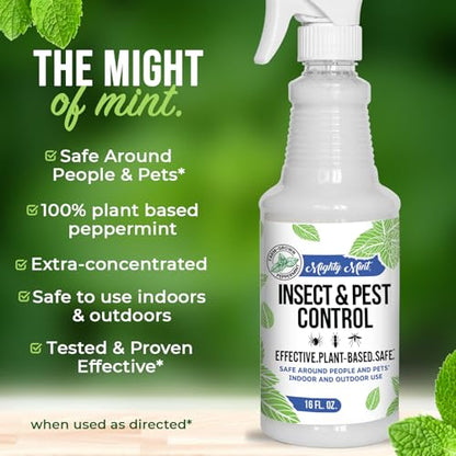Mighty Mint Peppermint Oil Insect Repellent Spray, 16 oz - size: 16 Fl Oz (Pack of 1)