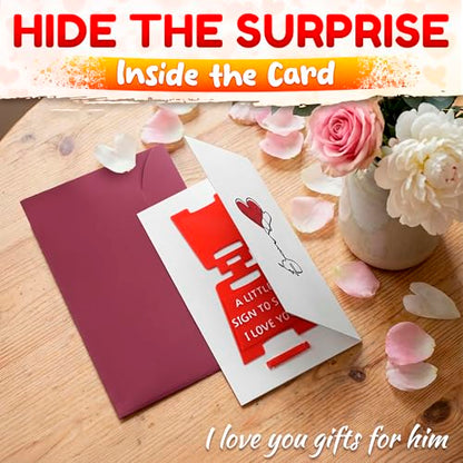 A Little Sign to Say I Love You, 3D Design, Card & Envelope Included - color: Mini Love Sign