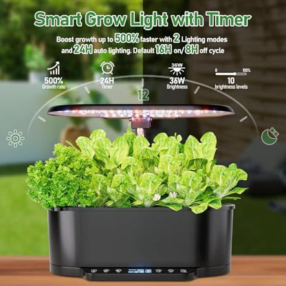 SPECILITE 15 Pods 30" Adjustable Height Hydroponics Growing System Kit