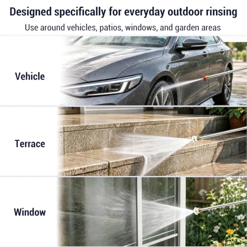 Quick Connect Washer Wand with 2 Nozzles