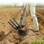 60” Garden Hoe 2-in-1 Heavy Duty Cultivator Tool for Weeding Soil Loosening - size: 60 Inches