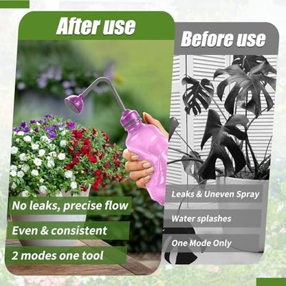 Precision Spout 0.45L Watering Can – Perfect for Delicate Seedlings - Potted Plants -Pink - color: Pink