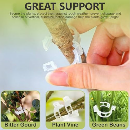 75 Pcs Bendable Moss Pole Monstera Plant Support Clips - Moss Poles for Climbing Plants, Plant Stakes for Indoor Plants - Coco Coir Pole Moss Stick for Monstera, Pothos. - size: 75 x Plant Clips
