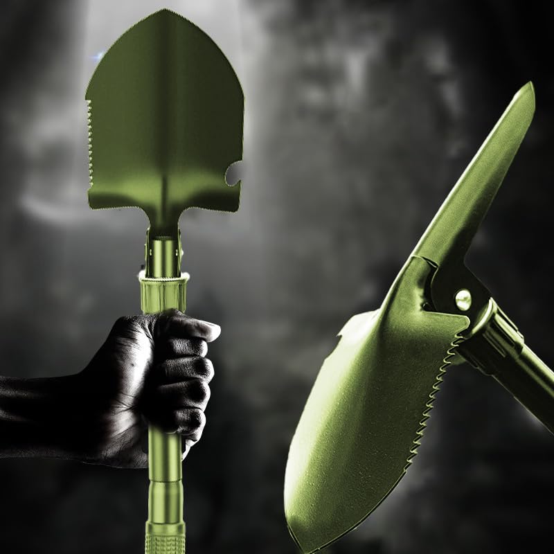 1PCS Folding Spade for Outdoor Planting Durable Gardening Hand Tools,Green