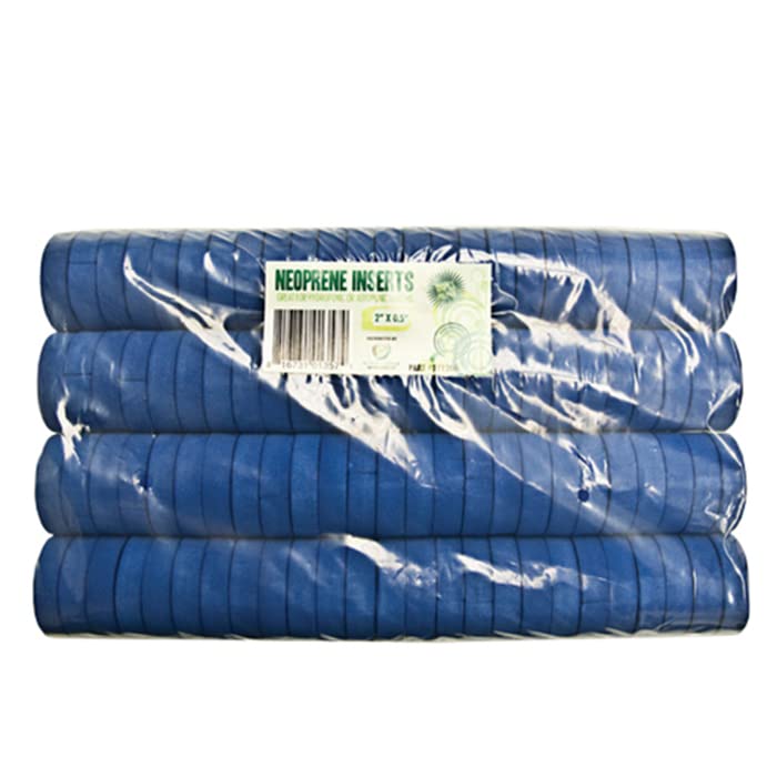 2” Neoprene Foam Inserts for Hydroponics Growing System, Clone Machine, Propagation Indoor Gardening, 100 Pack, Blue - color: Blue