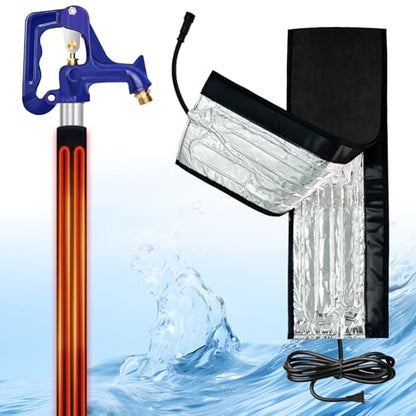 3ft Stickable Waterproof Water Pipe Heat Blanket, Max Temp 140°F - style: 3ft
