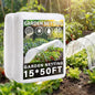 15 x 50 ft Garden Mesh Netting Insect Mosquito Net, White, 1 Pcs - size: 15 x 50 ft