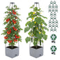 Tomato Planter with Trellis 57", 2-Pack Self Watering Raised Garden Bed with Trellis, Tomato Cages for Garden, Tomato Pots for Growing Tomatoes, Vegetable Planter, Tomato Plant Support Cage