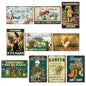 10 Pcs Vintage Funny Garden Metal Sign for Woman, 12 x 8 Inch
