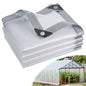 16 Mil Clear Plastic Tarps Heavy Duty Waterproof 8x20 FT,Green House Plastic Covering Sheeting,UV Resistant Greenhouse Cover Clear Tarp with Grommets for Garden,Farms,Nursery,Chicken Coop Winter Wrap - size: 8FT x 20FT 16Mil