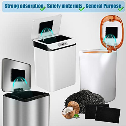 12 Pack Universal Stick-on Trash Can Odor Absorbing Filters Refills - style: Square