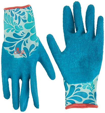 Digz Long Cuff Stretch Knit Garden Gloves with Full Finger Latex Coating - size: Small (Pack of 1)