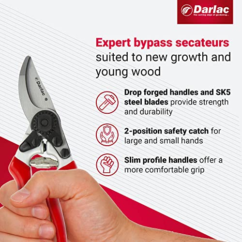 Darlac Expert Bypass Pruner 25mm (1 inch) Maximum Cut - style: Safety