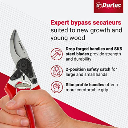 Darlac Expert Bypass Pruner 25mm (1 inch) Maximum Cut - style: Safety