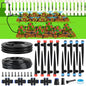 110FT Drip Irrigation System Kit, Automatic Garden Watering System - size: 17FT Main tube+ 93FT 1/4'' tube