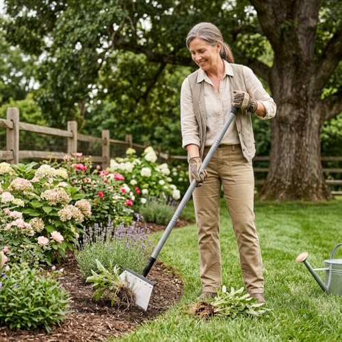 Garden Flat Shovel - Floor Scraper，Multifunctional Heavy Duty Weed Scraper