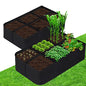 CJGQ Fabric Raised Garden Bed 4x2x1ft Garden Grow Bed Bags for Growing Herbs, Flowers and Vegetables 55 Gallon(2PACK)… - size: 4ft*2ft*1ft-2 Pack