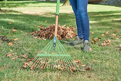 AMES 20201033 Steel Tine Leaf Rake with Hardwood/Steel Handle, 22 Tines