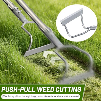 COCONUT 65" Heavy Duty Hand Weeder Puller Tool with Long Handle