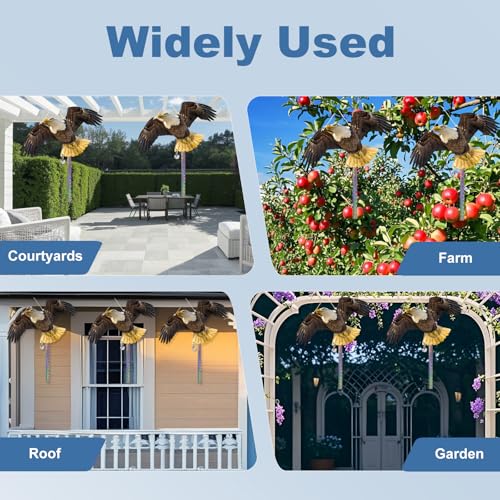 2PCS Flat Fake Hawk to Keep Pigeon Away from Balcony - color: Black Hawk（2） 2pcs