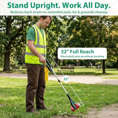 4 Pack 32 Inch Grabber Reacher Tool, Heavy Duty Trash Grabber Tool - size: 32-Inch (Pack of 4)