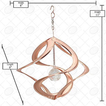 Red Carpet Studios Cosmix Mosaic Crystal Spinner, Small (31057) - color: Copper - Crystal