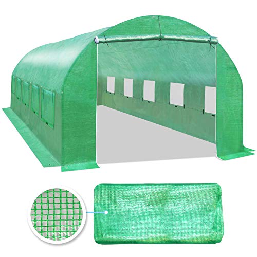 BenefitUSA Replacement Cover for Greenhouse (24.6'x10'x7') - size: 24.6'x10'x7'