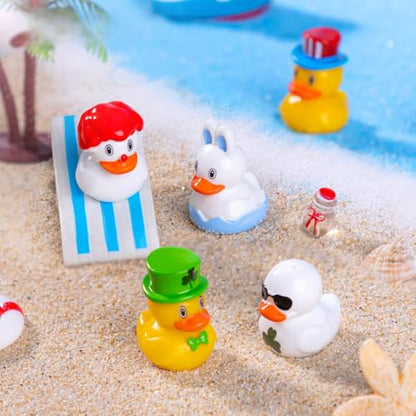 EMiEN 8 PCS Easter Styles Duckling,Miniature Ornament - color: 8 Pcs Easter Styles Duckling