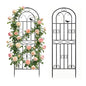 2 Pack 47.2"x19.7" Metal Gardon Trellis for Climbing Plants Outdoor, Black - size: 2P: 47.2" H x 19.7" W