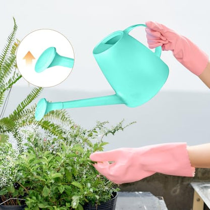 Plastic Watering Can - for Home Plant Garden - 1/2 Gallon - SkyBlue - color: Turquoise