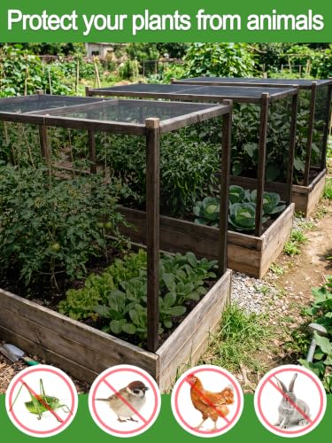 10x20ft Strong PP Nanocomposite Mosquito Net Garden Netting, Black - color: Black, size: 10x20 FT