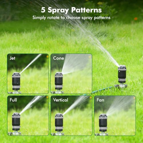 RESTMO Gear Drive Sprinkler with Step Spike Base, Silver - color: Silver, size: 1 Pack