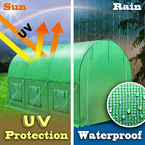 BenefitUSA Replacement Cover for Greenhouse (12'x7'x7') - size: 12'x7'x7'