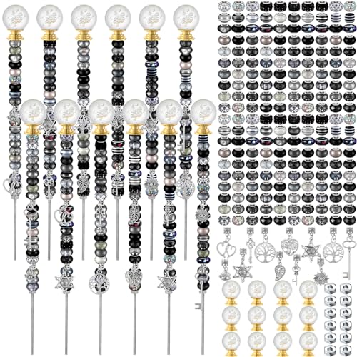Tigeen 236 Pcs Garden Stake DIY Fairy Wand Plant Stake, Dark Witchy - style: Dark Witchy