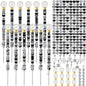 Tigeen 236 Pcs Garden Stake DIY Fairy Wand Plant Stake, Dark Witchy - style: Dark Witchy