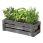 SOFE Rustic Galvanized Planer Box, Indoor Windowsill Herb Garden Organizer
