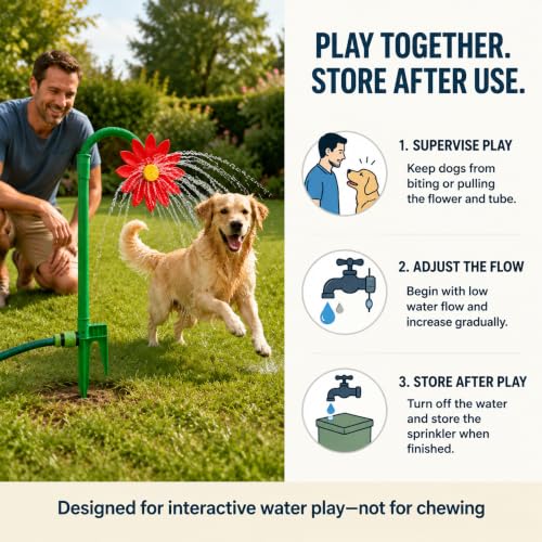 Crazy Daisy Sprinkler 360° Rotating Dancing Lawn Water Sprinkler