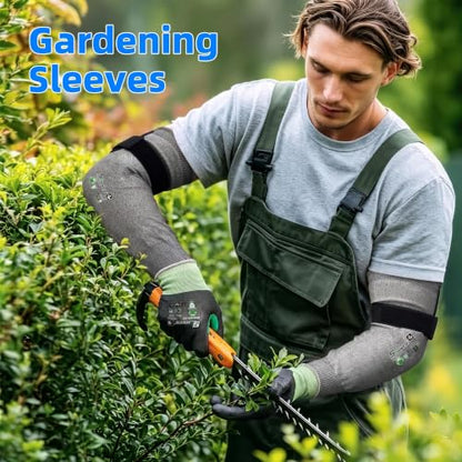 Schwer 2 Pairs 18in A6 Cut Resistant Arm Sleeves for Gardening, S903 - color: Dark Grey, size: 18 In-2 Pairs