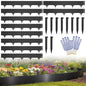 33FT Metal Landscape Edging, 10-Pack 40"L x 6.5"H Rust-Proof Border - color: 6.5In Tall, size: 10 Pack