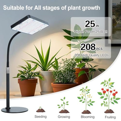 Tabletop Grow Light for Indoor Plants, Seedlings, Seed Starting - size: 1Head Tabletop(25W)
