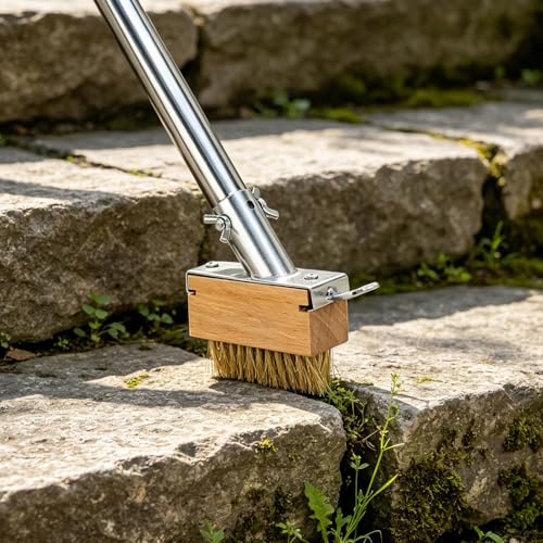 SANLIKE Crack Weeder Tool Set, 65in Long Handle Weed Remover for Patio
