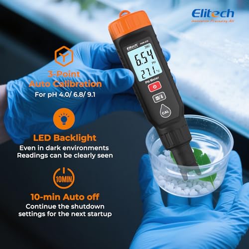 Elitech PHM-230 Professional Digital pH Pen Meter for Water and Solutions