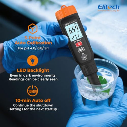 Elitech PHM-230 Professional Digital pH Pen Meter for Water and Solutions