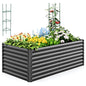 Quictent Galvanized Tall Raised Garden Bed 6x3x2 Ft - color: Dark Grey, size: 6x3x2 ft