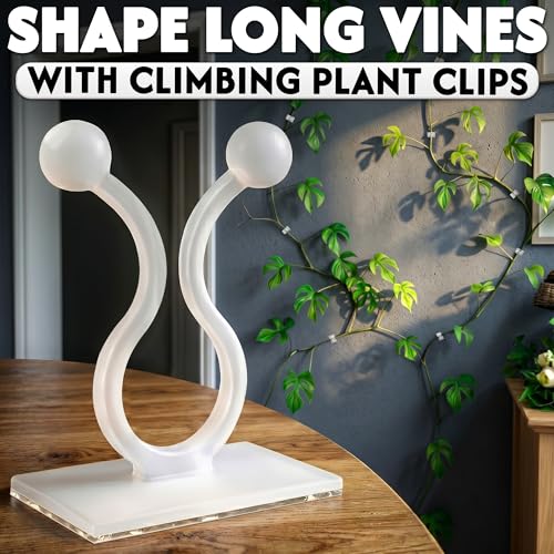100 Pcs Climbing Plant Wall Clips for Vines, Flexible (Small White) - color: Small White 100 Pcs